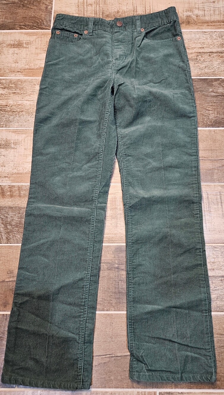 Polo Ralph Lauren Boys Corduroy Pants Size 14 Green Authentic Dungarees Kids